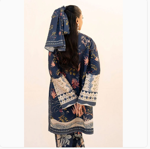 3 Pcs Women's Unstitched Digital Print Suit